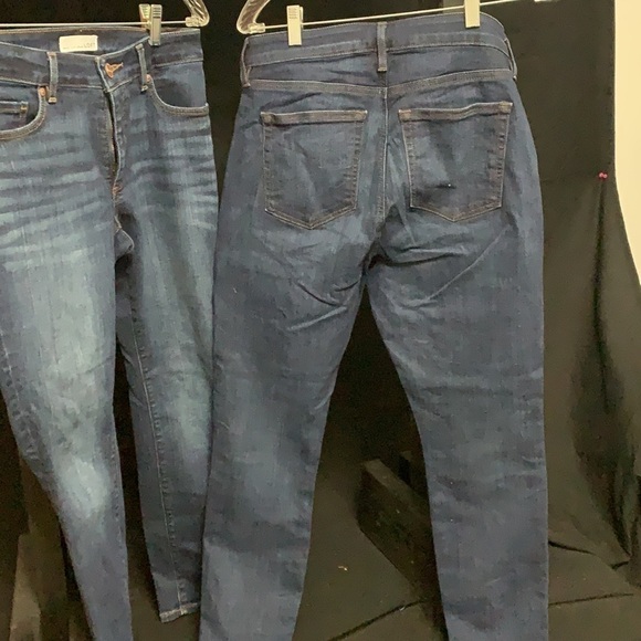 Loft (2) pair of curvy skinny jeans size 4 - Picture 5 of 8
